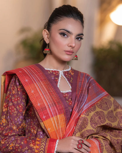 Zellbury | Printed Viscose 3pc | Design 585