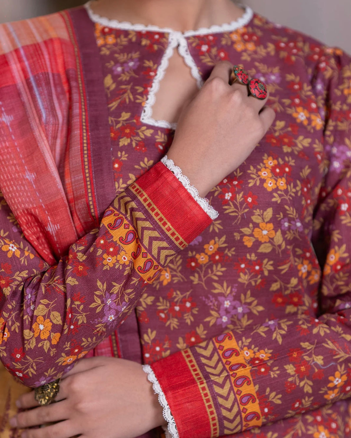 Zellbury | Printed Viscose 3pc | Design 585