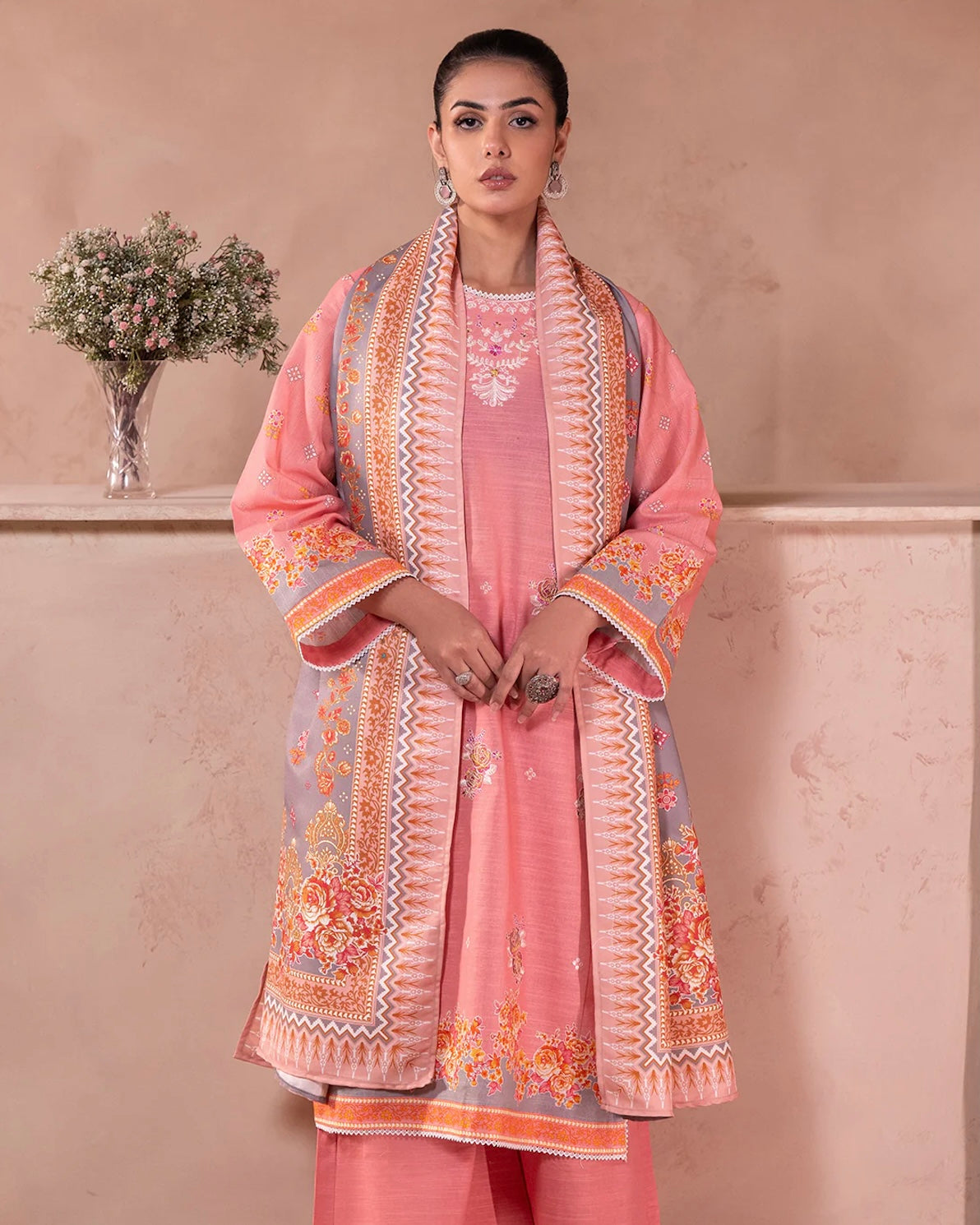 Zellbury | Embroidered Khaddar 3Pc | Design 590