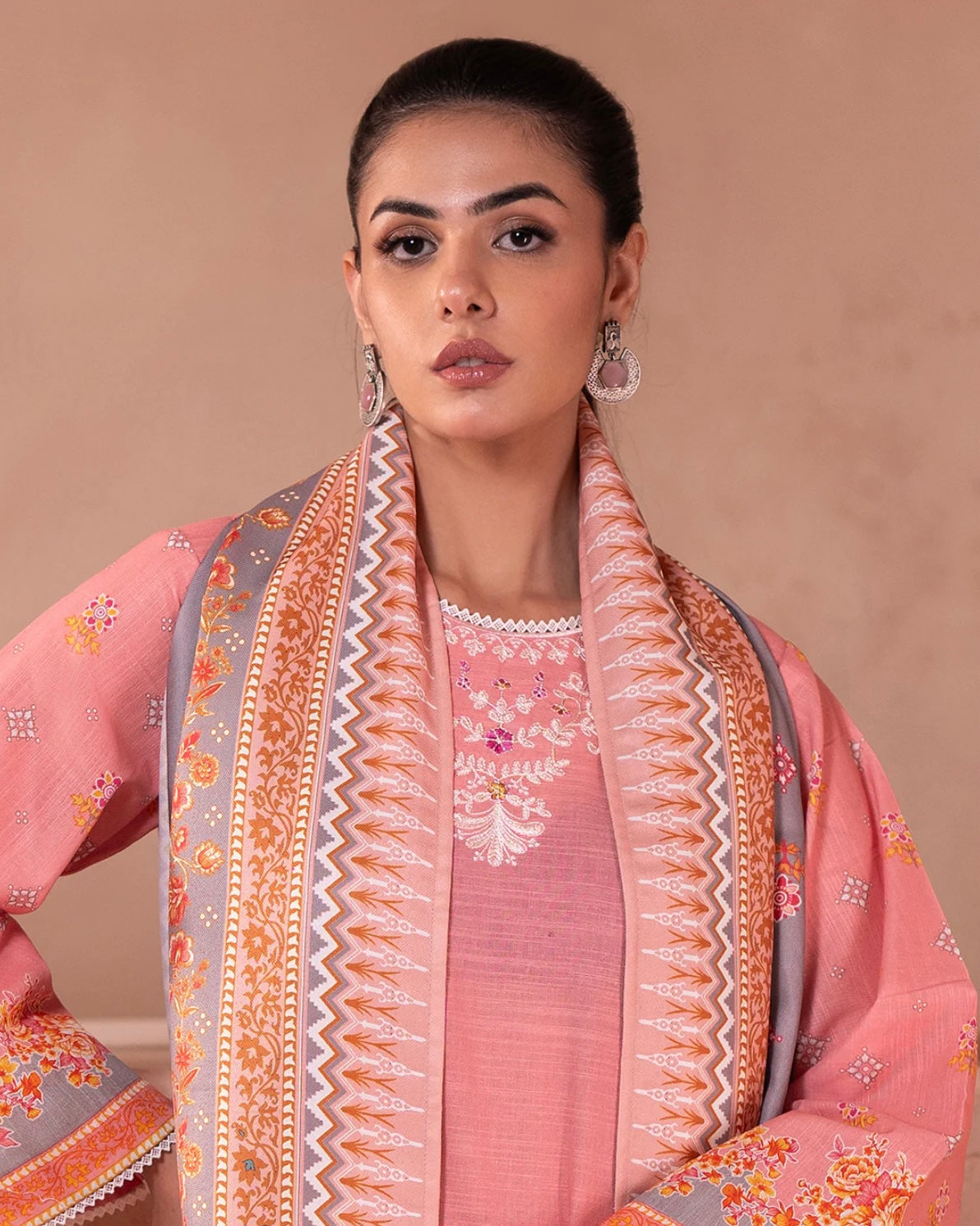 Zellbury | Embroidered Khaddar 3Pc | Design 590