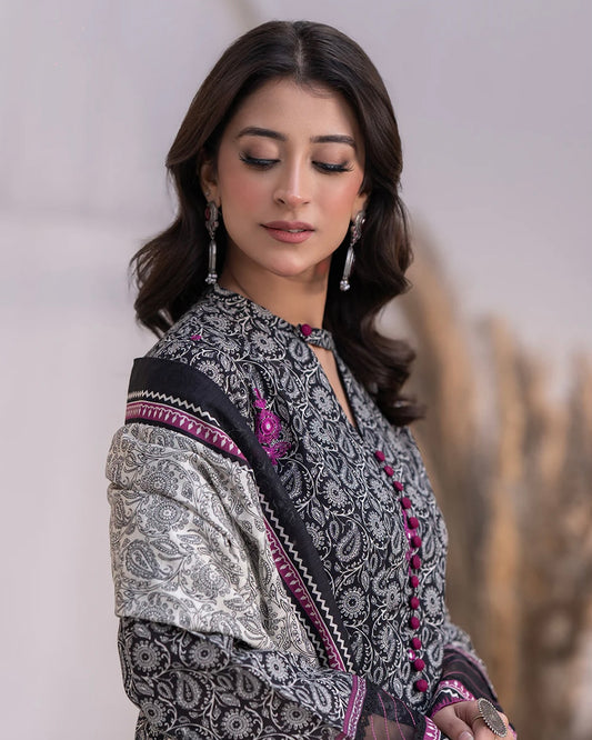 Zellbury | Embroidered Khaddar 3Pc | Design 592