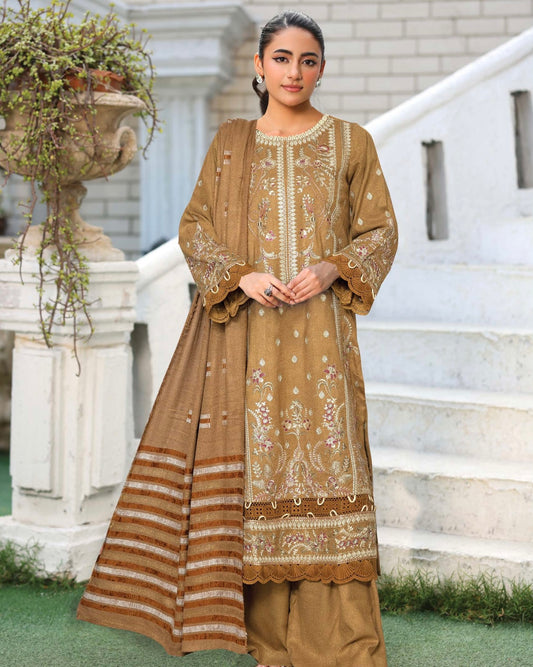 Johra Rawayat | Zari Peach Leather Velvet | Design 598