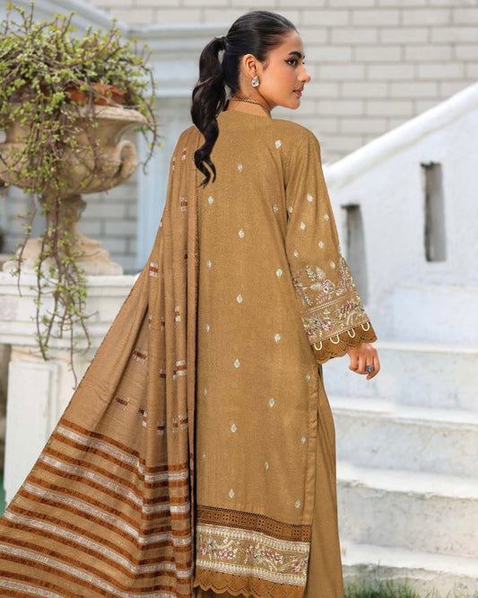 Johra Rawayat | Zari Peach Leather Velvet | Design 598