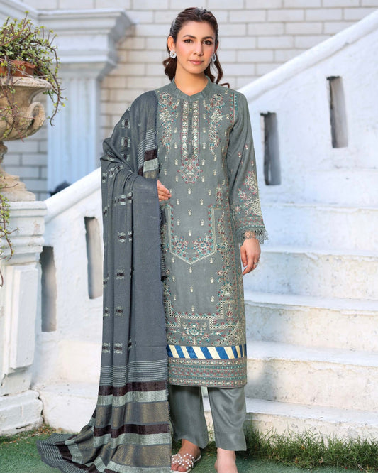 Johra Rawayat | Zari Peach Leather Velvet | Design 599