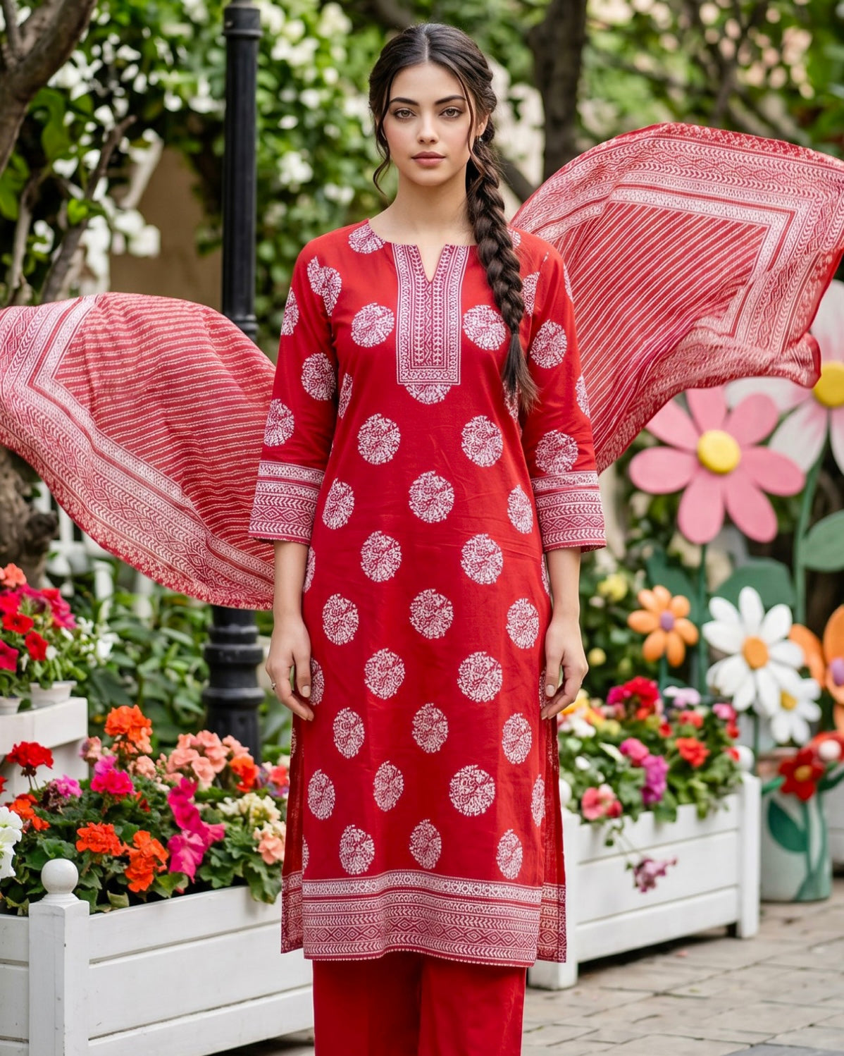 Regalia | Gold Paste Printed Lawn 3pc | Design 5