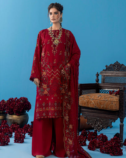 Palwasha Pakeeza | Emb Viscose with Emb Chiffon Dupatta | Design 5