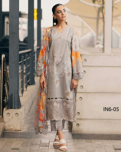 Charizma Infinity | Embroidered Printed Lawn | Design 5