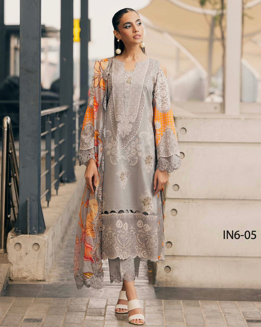 Charizma Infinity | Embroidered Printed Lawn | Design 5