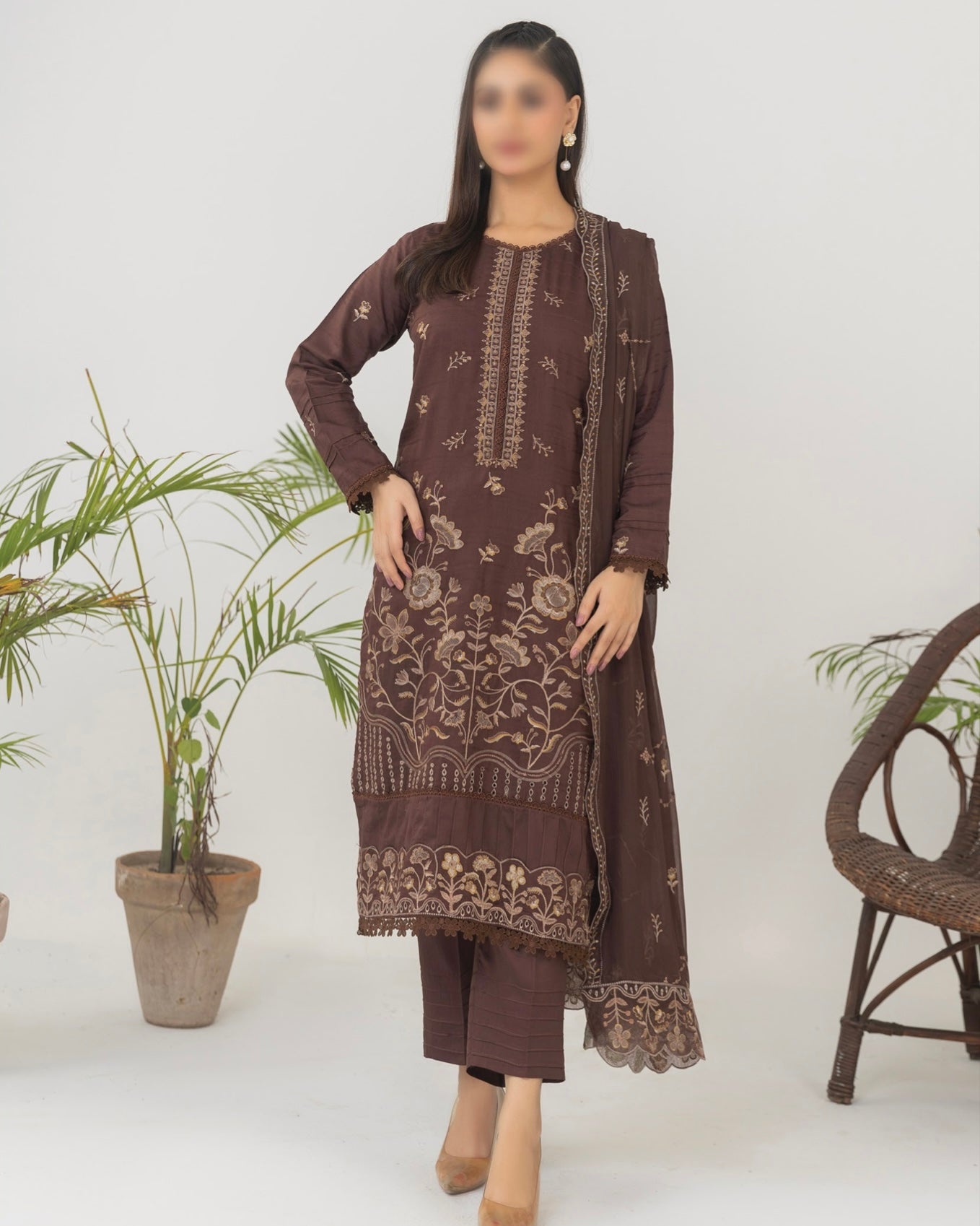 Fantak Mushq | Embroidered Viscose | Design 5