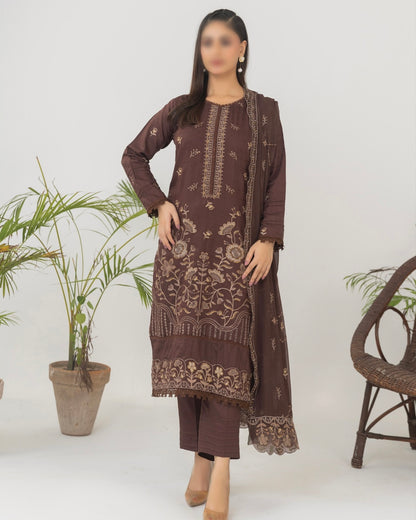 Fantak Mushq | Embroidered Viscose | Design 5