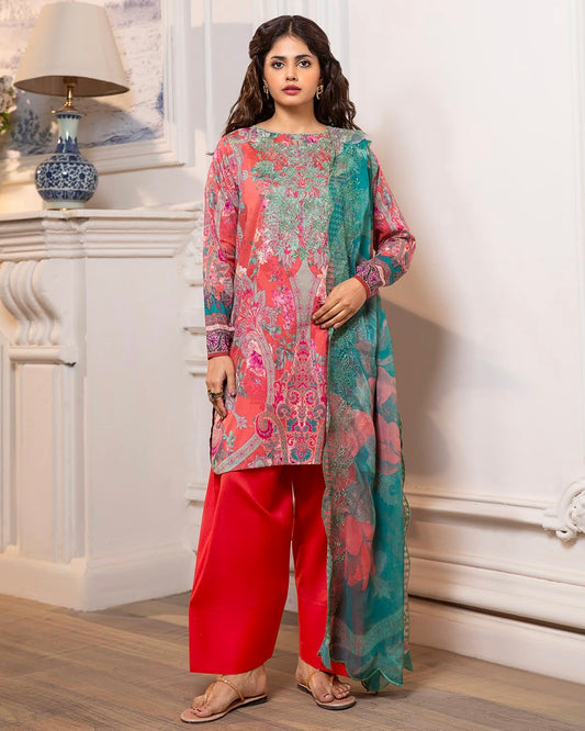 GullJee Morja | Embroidered Lawn | Design 5