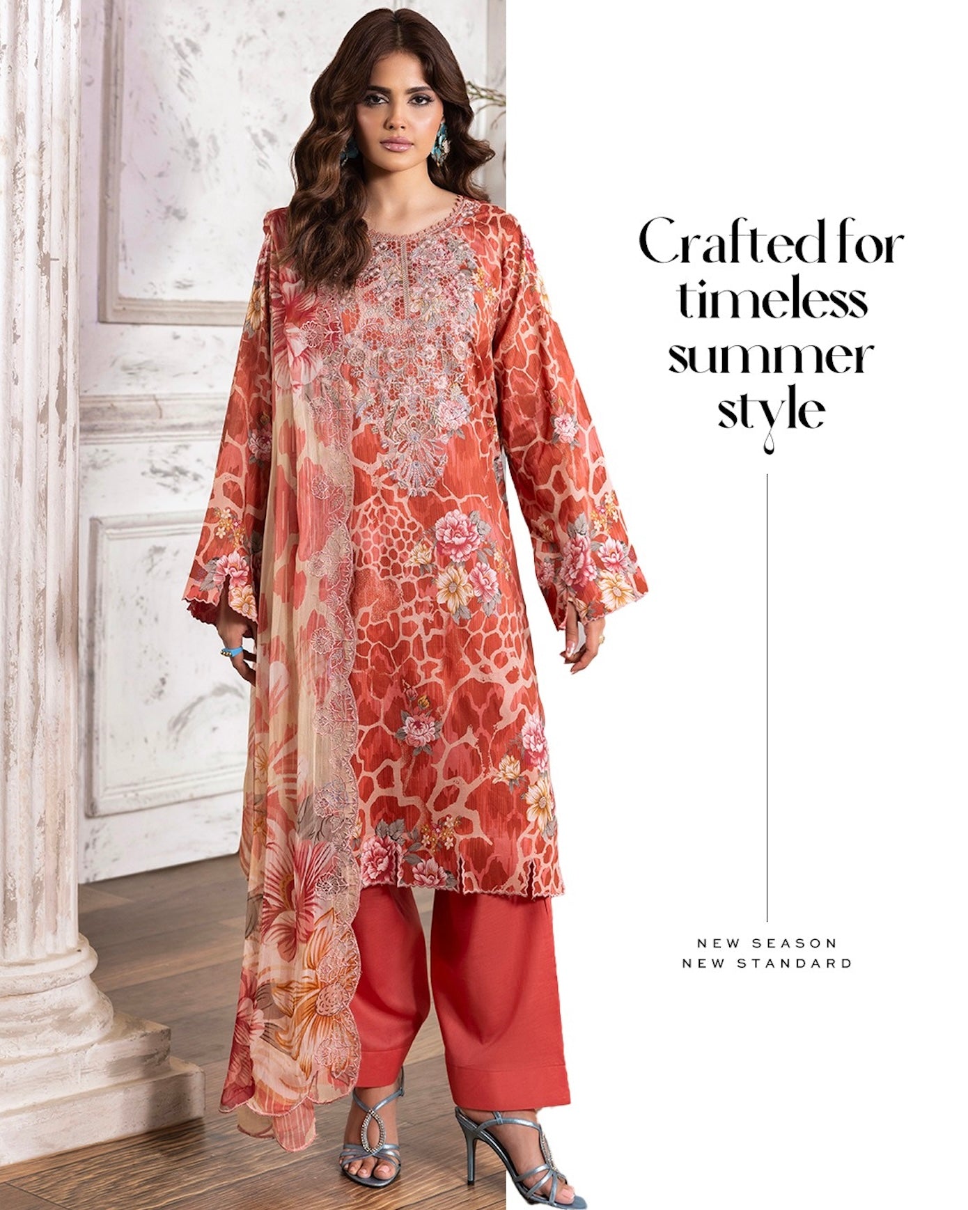 GullJee Rang Pasand | Embroidered Printed Lawn | Design 5