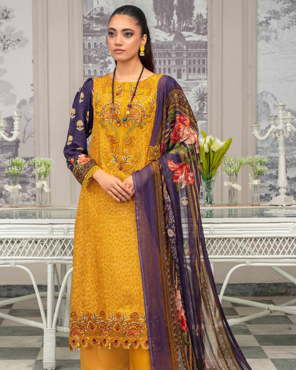 Gullerukh Pleasing | Embroidered Self Jacquard Viscose | Design 5