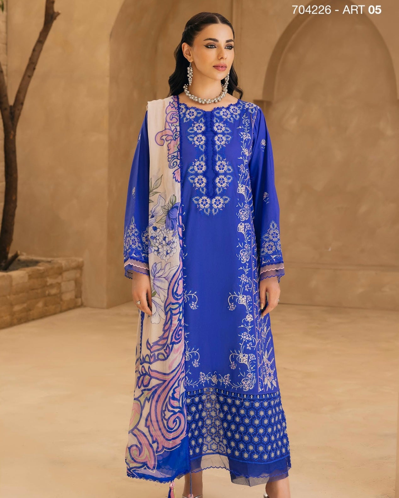 GullJee Sitara Noor | Embroidered Lawn | Design 5