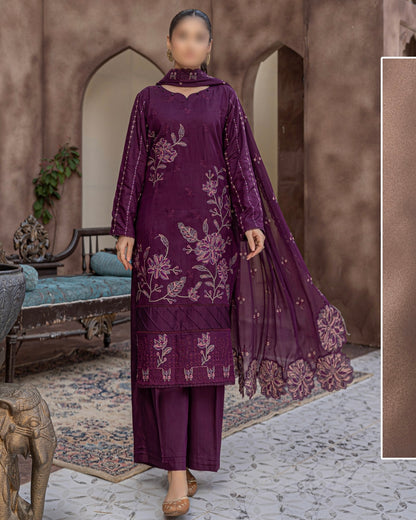 Fantak Ayra | Embroidered Doria Viscose | Design 5