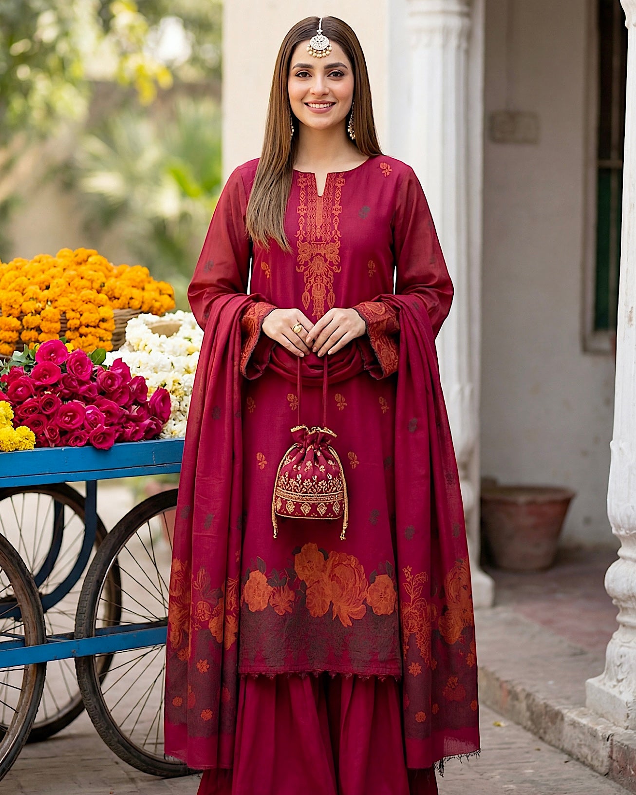 Gullerukh Banarsi | Jacquard Lawn | Design 5