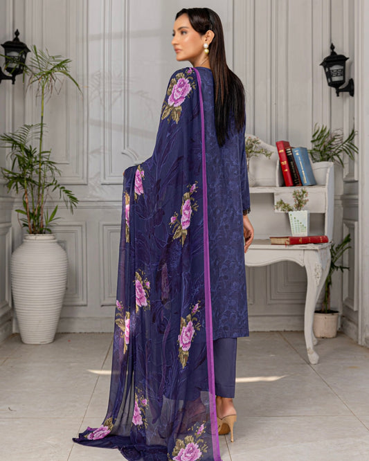 Fantak Grace | Embroidered Printed Viscose | Design 5