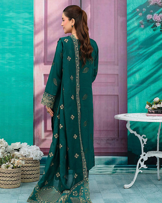 Gullerukh Baroshia | Embroidered Lawn Makhmal Dupatta | Design 5