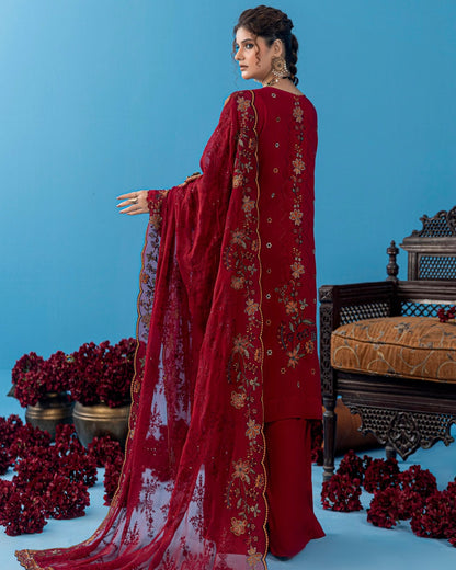 Palwasha Pakeeza | Emb Viscose with Emb Chiffon Dupatta | Design 5