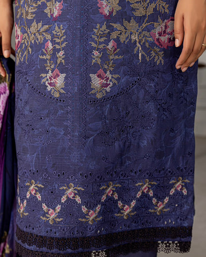 Fantak Grace | Embroidered Printed Viscose | Design 5