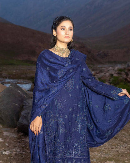 Sobia Waseem | Peach Leather Wool | Design 5