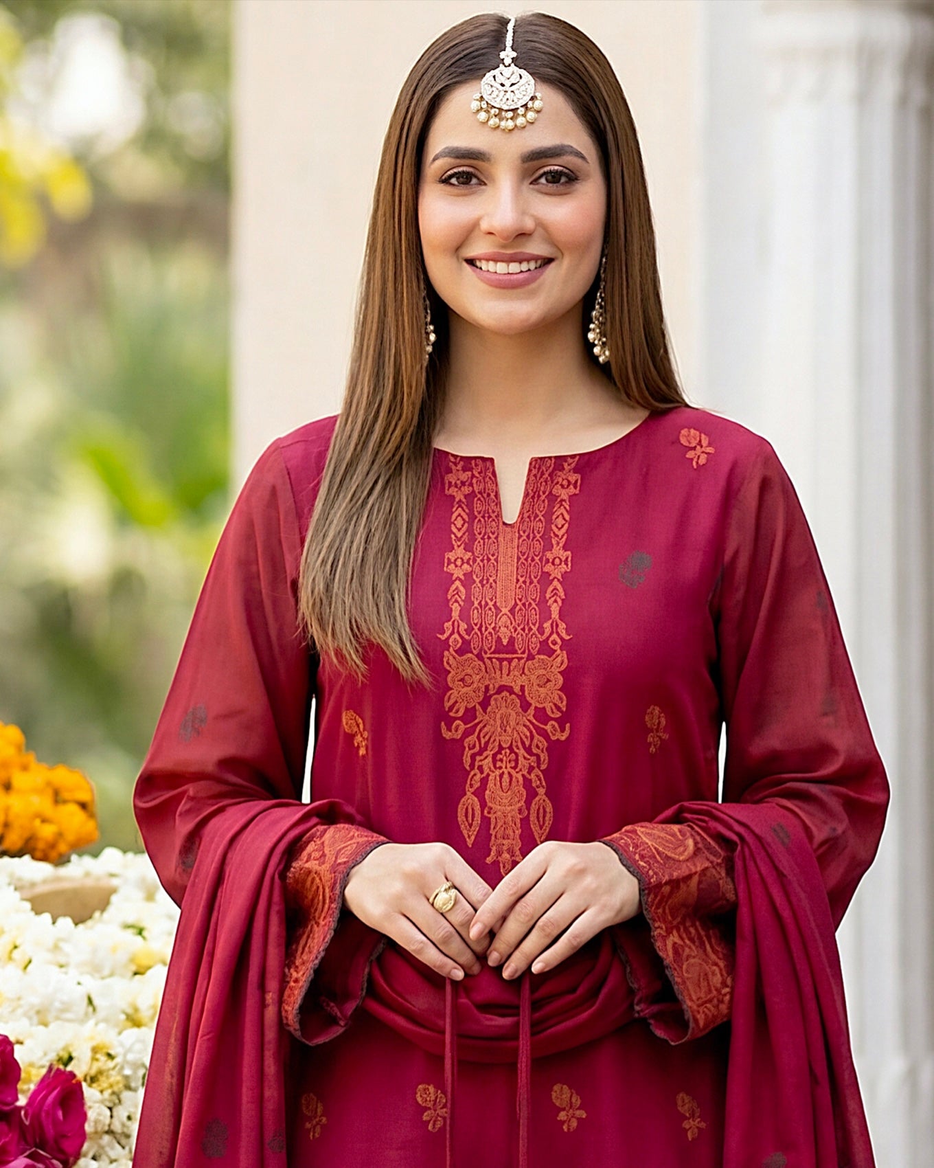 Gullerukh Banarsi | Jacquard Lawn | Design 5