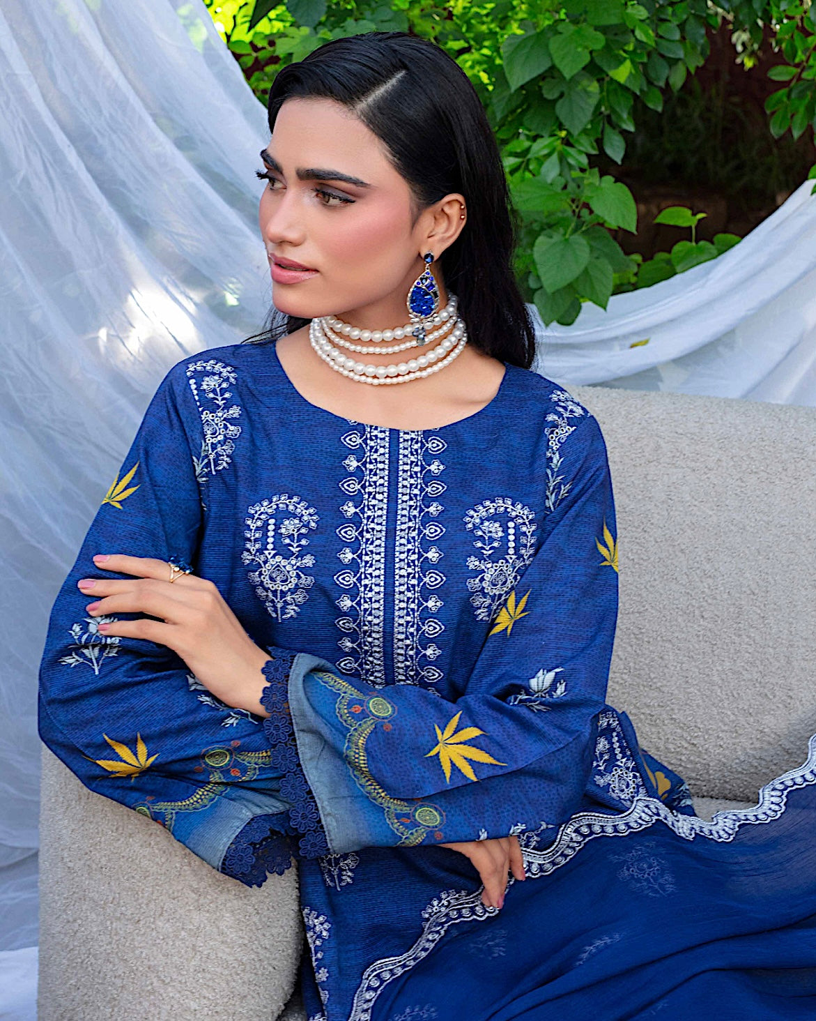 GulleRukh Amal | Embroidered Viscose Pure Dupatta | Design 5