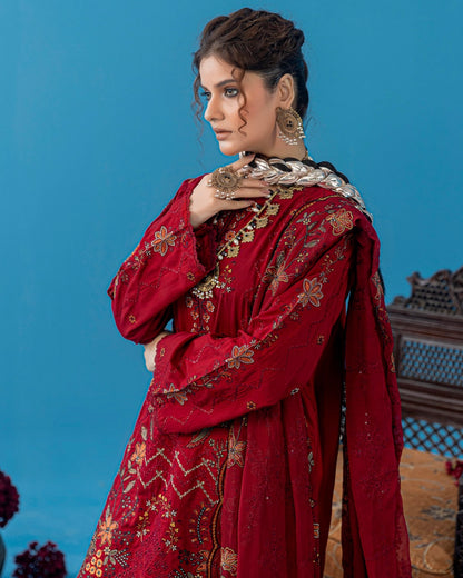 Palwasha Pakeeza | Emb Viscose with Emb Chiffon Dupatta | Design 5