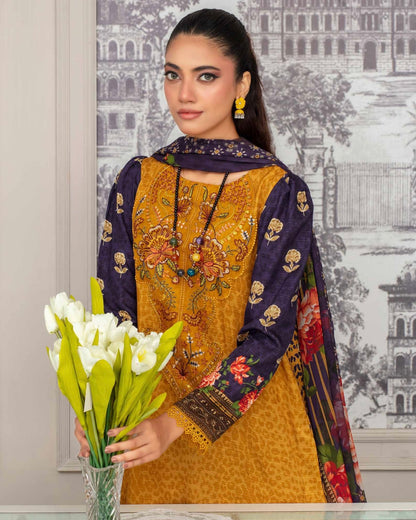 Gullerukh Pleasing | Embroidered Self Jacquard Viscose | Design 5