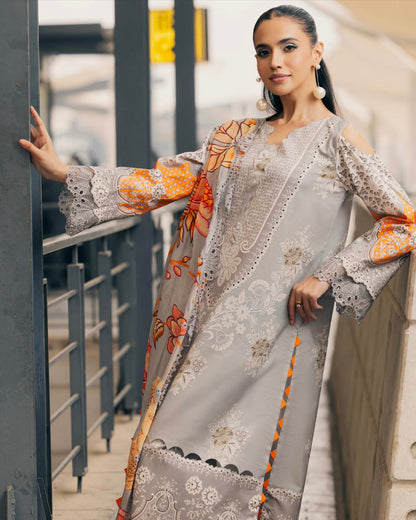 Charizma Infinity | Embroidered Printed Lawn | Design 5