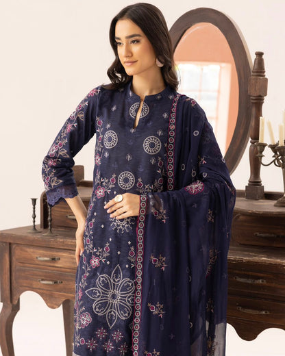 Palwasha Vaniya | Emb Karandi with Emb Chiffon Dupatta | Design 5