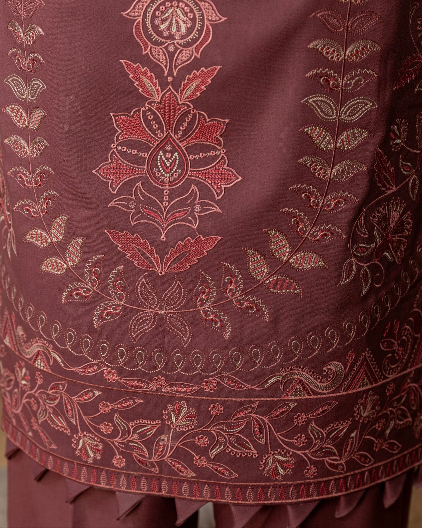 Fantak Nilofer | Emb Dhanak with Emb Wool Shawl | Design 5