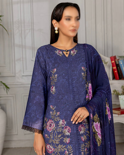 Fantak Grace | Embroidered Printed Viscose | Design 5