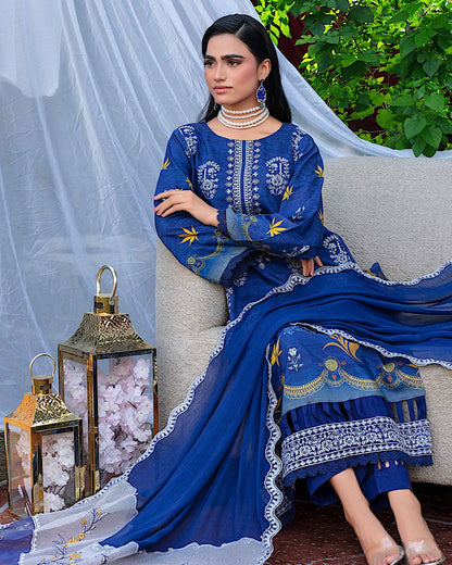GulleRukh Amal | Embroidered Viscose Pure Dupatta | Design 5