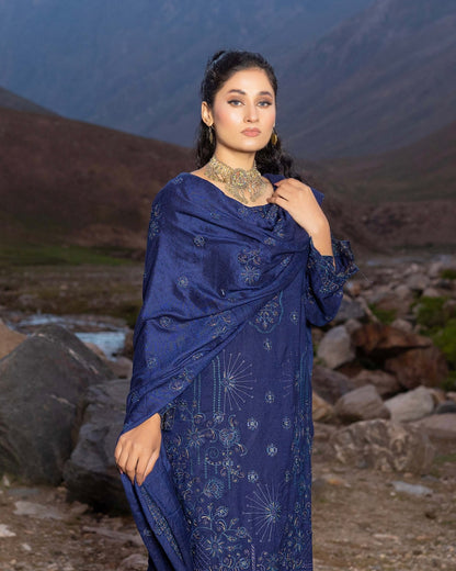 Sobia Waseem | Peach Leather Wool | Design 5