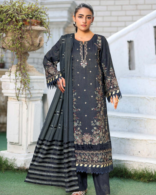 Johra Rawayat | Zari Peach Leather Velvet | Design 601