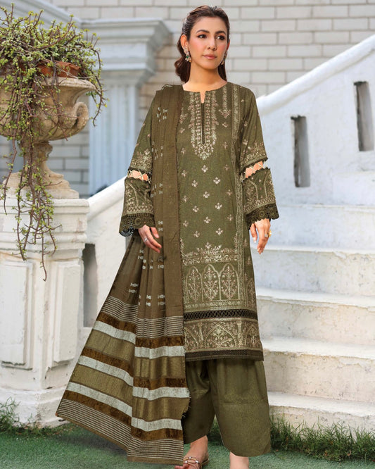 Johra Rawayat | Zari Peach Leather Velvet | Design 602