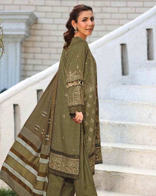 Johra Rawayat | Zari Peach Leather Velvet | Design 602