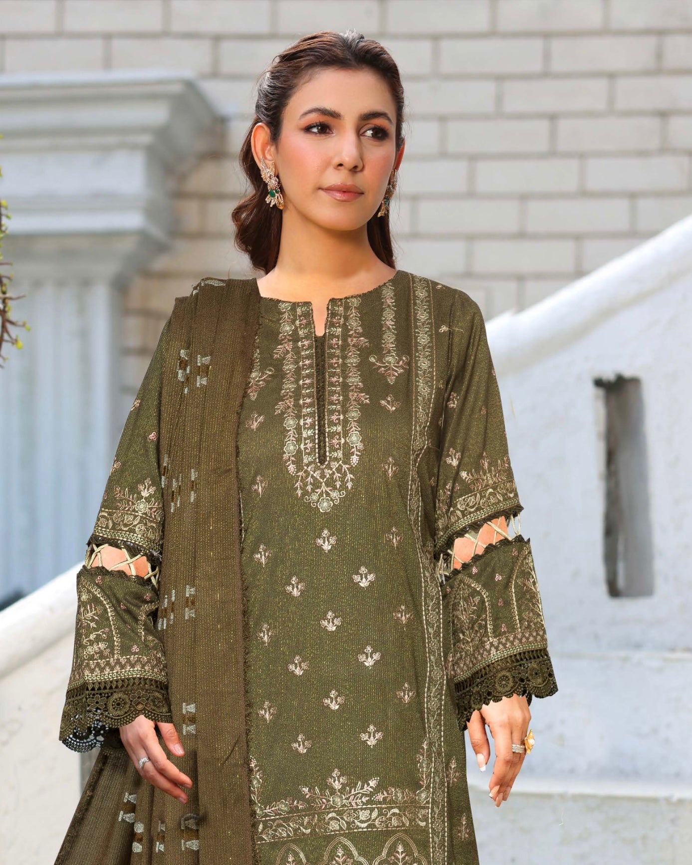 Johra Rawayat | Zari Peach Leather Velvet | Design 602