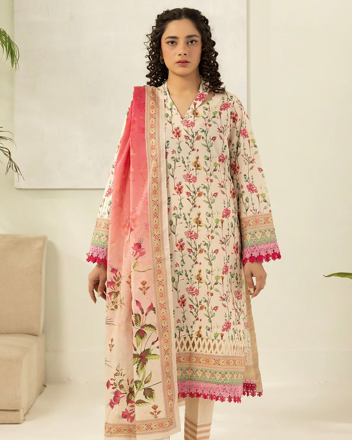 Zellbury | Printed Lawn 3pc | Design 614