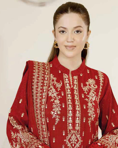 Johra Reet | Embroidered Fancy Peach Leather | Design 625