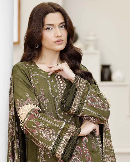 Johra Reet | Embroidered Fancy Peach Leather | Design 627