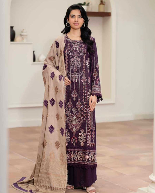 Johra Kabeesha | Zari Peach Leather Velvet | Design 635