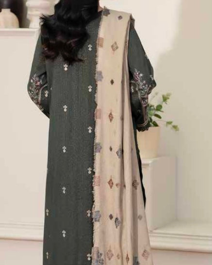 Johra Kabeesha | Zari Peach Leather Velvet | Design 636