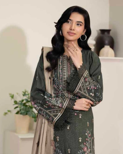 Johra Kabeesha | Zari Peach Leather Velvet | Design 636