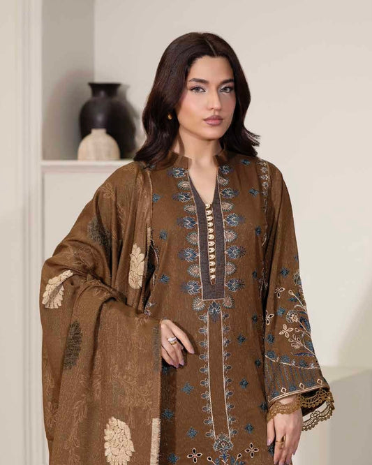 Johra Kabeesha | Zari Peach Leather Velvet | Design 638