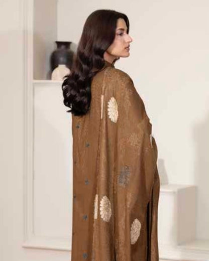 Johra Kabeesha | Zari Peach Leather Velvet | Design 638