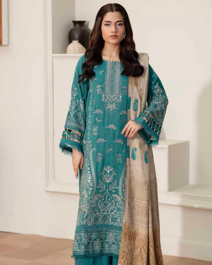 Johra Kabeesha | Zari Peach Leather Velvet | Design 639