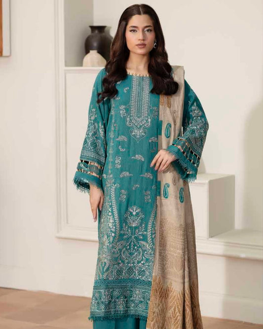 Johra Kabeesha | Zari Peach Leather Velvet | Design 639