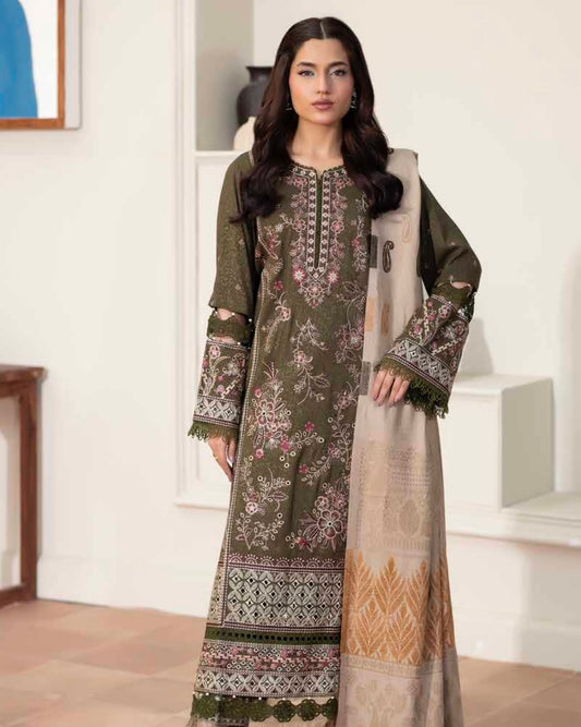 Johra Kabeesha | Zari Peach Leather Velvet | Design 640